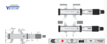 Микрометр 5-55 для внутренних измерений Vogel