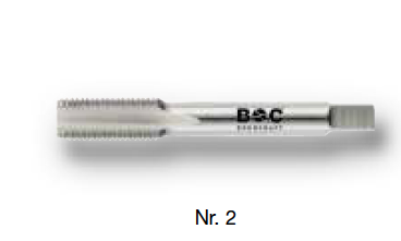 Метчики G1/8'-2' трубные HSS к-т 2 шт и №1, №2 серия 4102 Bohrcraft