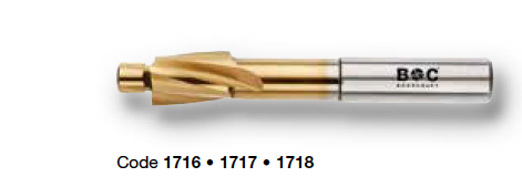 Цековки Ø 6 - 20 мм  180° HSS серий 1706-1708 и 1716-1718 Bohrcraft