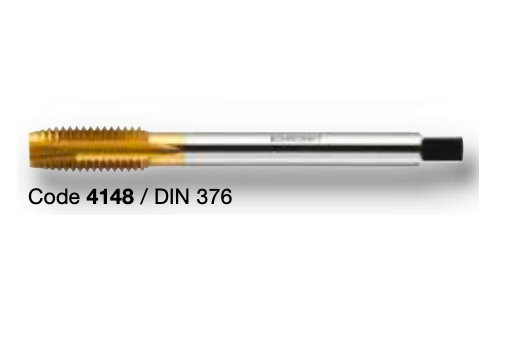 Метчики М3-М12 средние HSSE TiN серия 4147 Bohrcraft