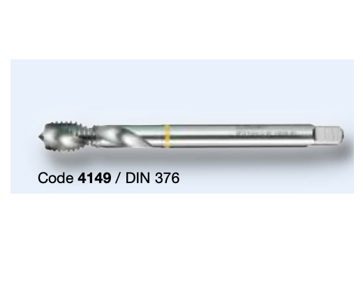 Метчики М3-М20 спиральные HSSE (желтое кольцо) по алюминию 4149
