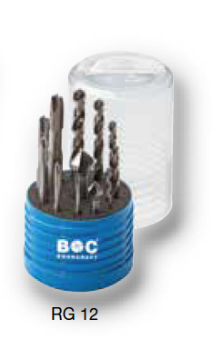 Набор М3 - М12 машинных метчиков и сверел Bohrcraft