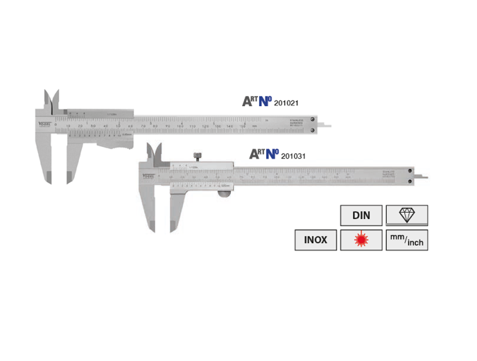 Штангенциркули ШЦ1 150 - 300 ц.д.0,02 и 0,05 мм и Vogel