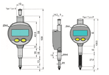 Индикаторы ИЧЦ 12,7 с маленьким циферблатом