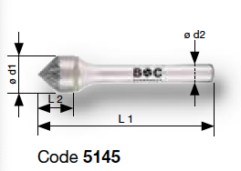 Борфрезы тв. спл. конические 90 гр Bohrcraft