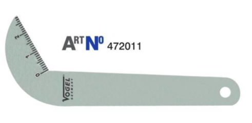 Шаблон контроля угла 118 гр заточки сверел Vogel