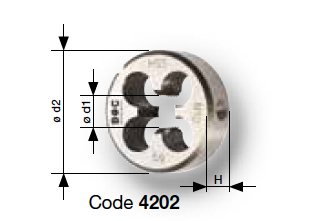 Плашки MF3-MF63 из HSS Bohrcraft
