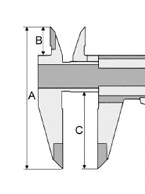 Штангенциркули ШЦ1 150 - 300 ц.д.0,02 и 0,05 мм и Vogel