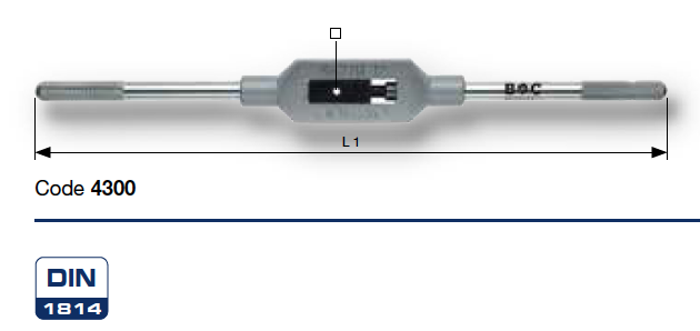 Воротки для метчиков М1 - М52 Bohrcraft