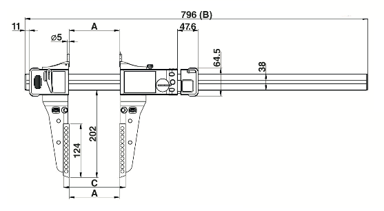 Штангенциркули ШЦЦ 400 - 3000 облегчённые Vogel