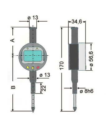 Индикаторы ИЧЦ 12,7 - 50,8 мм с выводом данных Vogel