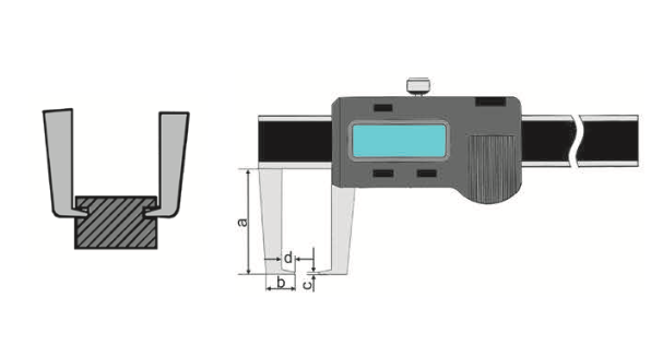 Штангенциркули ШЦЦ-НК 150 - 300 для измерения наружных канавок