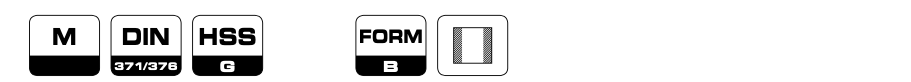Метчики М3-М24 средние HSS серия 4140 Bohrcraft